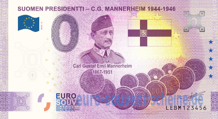 LEBM-2021-6 SUOMEN PRESIDENTTI - C.G. MANNERHEIM 1944-1946 