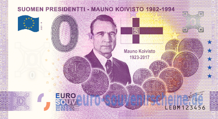 LEBM-2021-9 SUOMEN PRESIDENTTI -  MAUNO KOIVISTO 1982-1994 